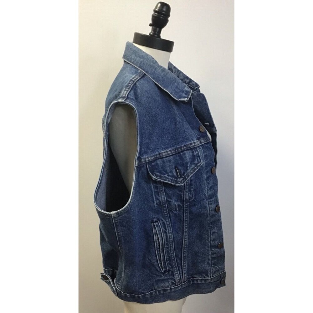 Vintage 80-90 Levi’s Trucker Vest Men’s XL - Picture 4 of 6